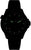 Pulsera para hombre con esfera negra y marcadores luminosos verdes en el bisel