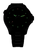 Reloj de buceo para hombre con esfera negra, índices y manecillas luminiscentes verdes