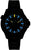 Pulsera de reloj para hombre Traser con correa de silicona negra y manecillas luminosas azules