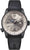 Reloj de hombre: esfera clara, luminiscencia Trigalight, manecillas negras, correa de caucho negra