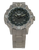 Reloj de hombre Titan, pulsera plateada, esfera negra con índices luminosos