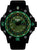 Pulsera de hombre con caja negra, esfera verde, marcadores luminosos y visualización de fecha
