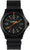 Reloj Traser P67 con correa textil negra y esfera negra, manecillas naranjas