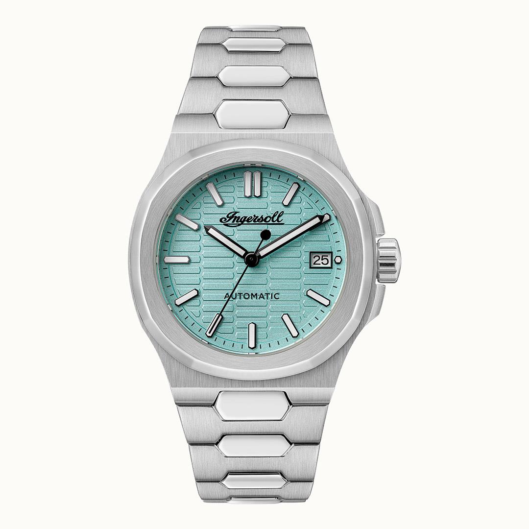 Ingersoll The Catalina I14601 Unisex Automatik • Türkises Zifferblatt • Mineralglas