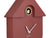 Karlsson Modern Cuckoo KA5768RD Wanduhr Rot • Kuckucksruf stündlich • Schwingendes Pendel, Bild 3
