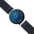 Reloj Bering para mujer en el brazo: esfera azul, caja de cerámica y correa de malla de metal azul