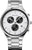 Reloj Bering para hombre con correa de titanio plateada y esfera redonda; subesferas de cronógrafo.