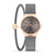 Bering Classic 12131-132-GWP Damenuhr Goldfarben • Saphirglas • Milanaise-Armband mit Charm-Armband, Bild 9
