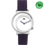 Danish Design Frihed Pico IV22Q1271 Damenuhr Lila • Offzentriertes Zifferblatt • Mikrofaser-Armband