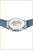Fondo de reloj de mujer de acero inoxidable con correa milanesa azul