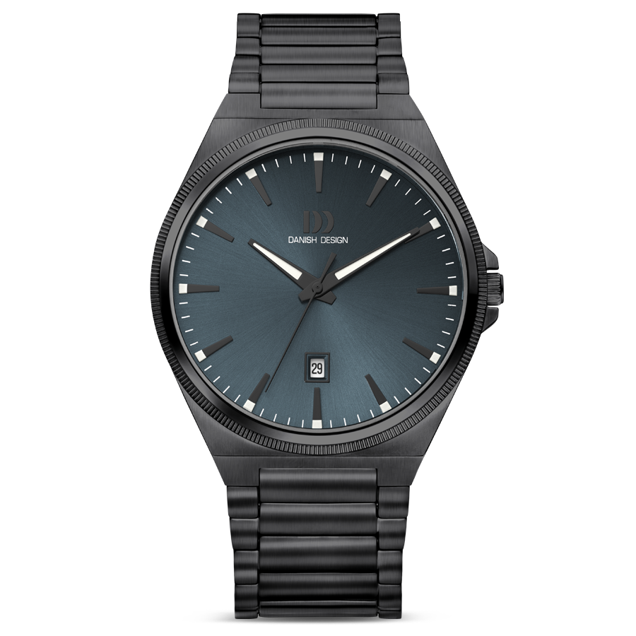 Danish Design DKx Pro IQ98Q1303 Herrenuhr Grau/Blau • Saphirglas • 5 ATM Wasserdicht