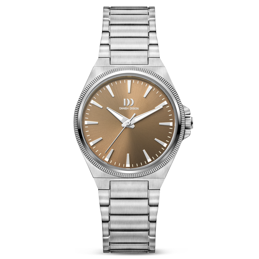 Danish Design DKx Pro IV97Q1303 Damen Armbanduhr Silber/Haselnuss • Saphirglas • 5 ATM Wasserdicht