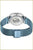 Pulsera de hombre vista trasera con correa milanesa azul y cierre
