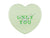 Karlsson Heart Candy KA5985LG Wanduhr Softgrün • Herzform-Design • Batteriebetrieb