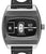 Reloj para hombre con esfera negra, pantalla automática y digital, correa de cuero negra