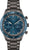 Reloj de hombre con esfera azul y correa de acero inoxidable color antracita