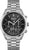 Reloj de pulsera para hombre BOSS: esfera negra, correa de acero inoxidable, pantalla de cronógrafo.