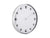Karlsson Shiny Dots KA5971WH Wanduhr Weiß • Glänzender Alurahmen • Geräuscharmes Quarzwerk