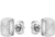 Pendientes para hombre con placa rectangular y logo BOSS, plateados