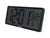 Karlsson Retro-LCD-Wanduhr, schwarzes Display mit Uhrzeit, Tag, Monat und Datum