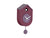 Karlsson Grato Cuckoo KA6026PU Wanduhr Dunkelmauve • Kuckucksruf zur vollen Stunde • Schwingendes Pendel