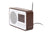 Karlsson FM Radio KA6036DW Wecker Dunkelholz • FM-Radio mit Teleskopantenne • Digitales Display mit Temperatur, Bild 3