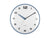 Karlsson Brisk Dome KA6028BL Wanduhr Klassischblau • Geräuschloses Sweep-Uhrwerk • Gewölbte Dome-Linse