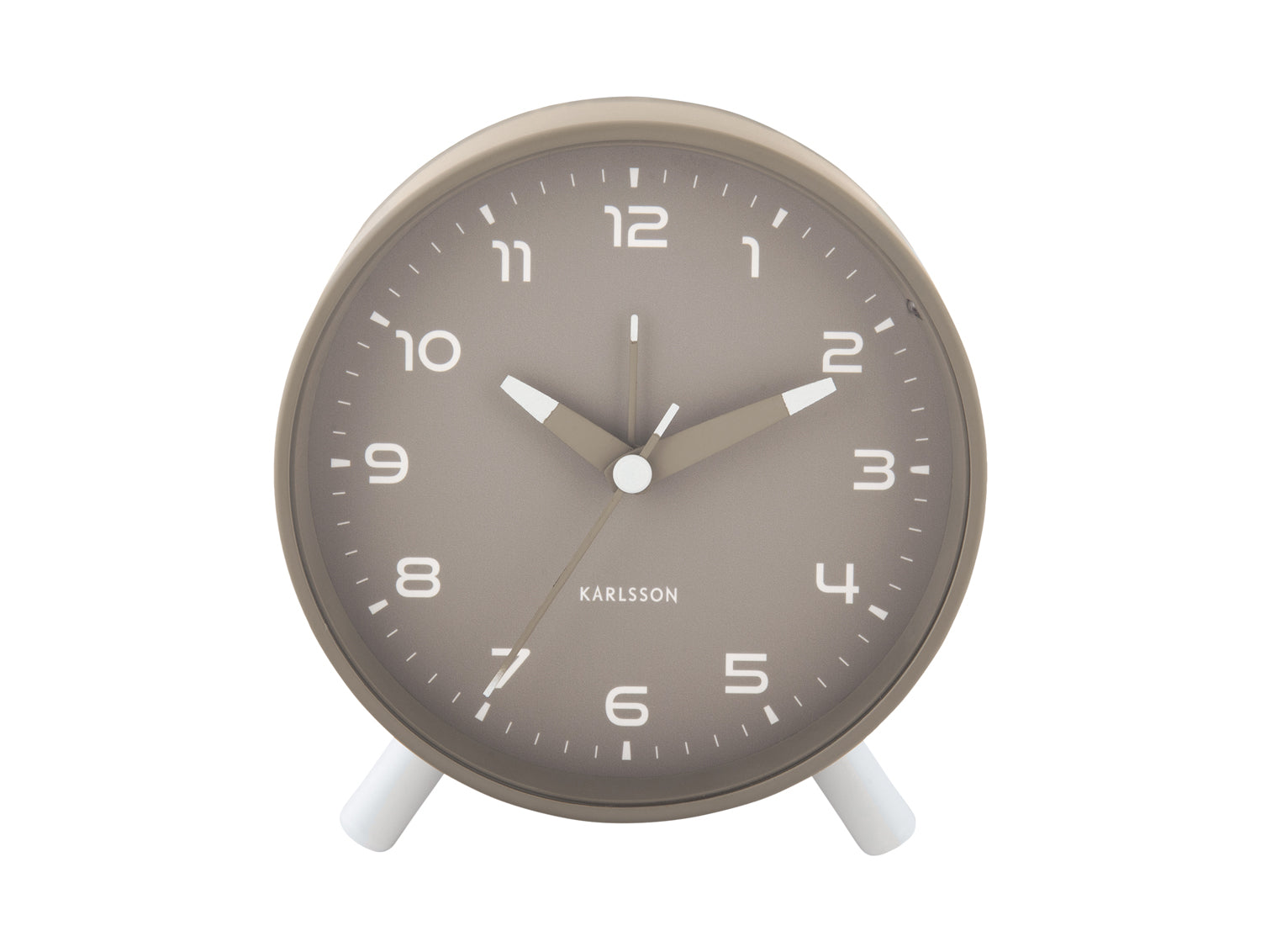 Karlsson Orgullo KA6029GY Wecker Dunkelgrau • Geräuschloses Sweep-Uhrwerk • Modernes Design