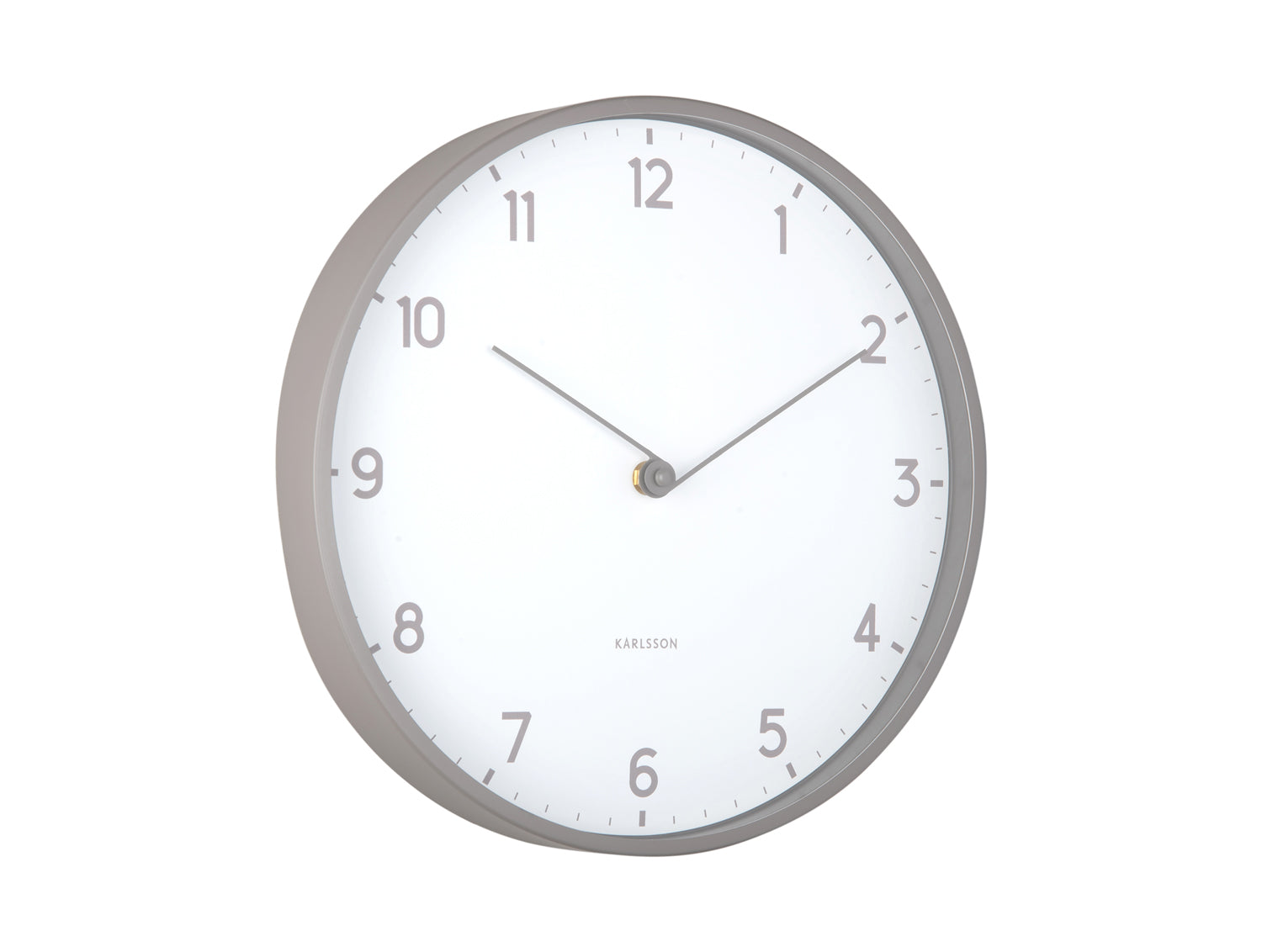 Karlsson Sencillez KA6057GY Wanduhr Dunkelgrau • Lautloses Sweep-Uhrwerk • Minimalistisches Skandinavisches Design