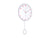 Karlsson Cheeky Dome Pendulum KA6058LP Wanduhr Softlila • Sweep-Uhrwerk • Pendel-Design, Bild 2