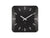 Karlsson Sucinto Dome Square KA6085BK Wanduhr Schwarz • Geräuschloses Sweep-Uhrwerk • Gewölbtes Glaskuppel-Design