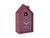 Karlsson Modern Cuckoo Oro KA6077PU Wecker Dunkelmauve • Kuckucksgeräusch mit Goldvogel • Snooze-Funktion