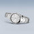 Reloj Bering para mujer con brazalete redondo de acero inoxidable plateado, esfera blanca