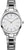 Reloj Bering para mujer con correa de acero inoxidable plateada y esfera blanca