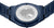 Fondo de reloj Bering para hombre con mapa del mundo grabado, correa de metal azul oscuro