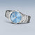 Pulsera de hombre: esfera azul y brazalete de acero inoxidable