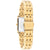 Tommy Hilfiger Damenuhr von hinten mit goldenem Metallarmband und Faltschließe