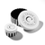 Colgante Charm de plata con grabado "SABO CHARM CLUB" y anilla