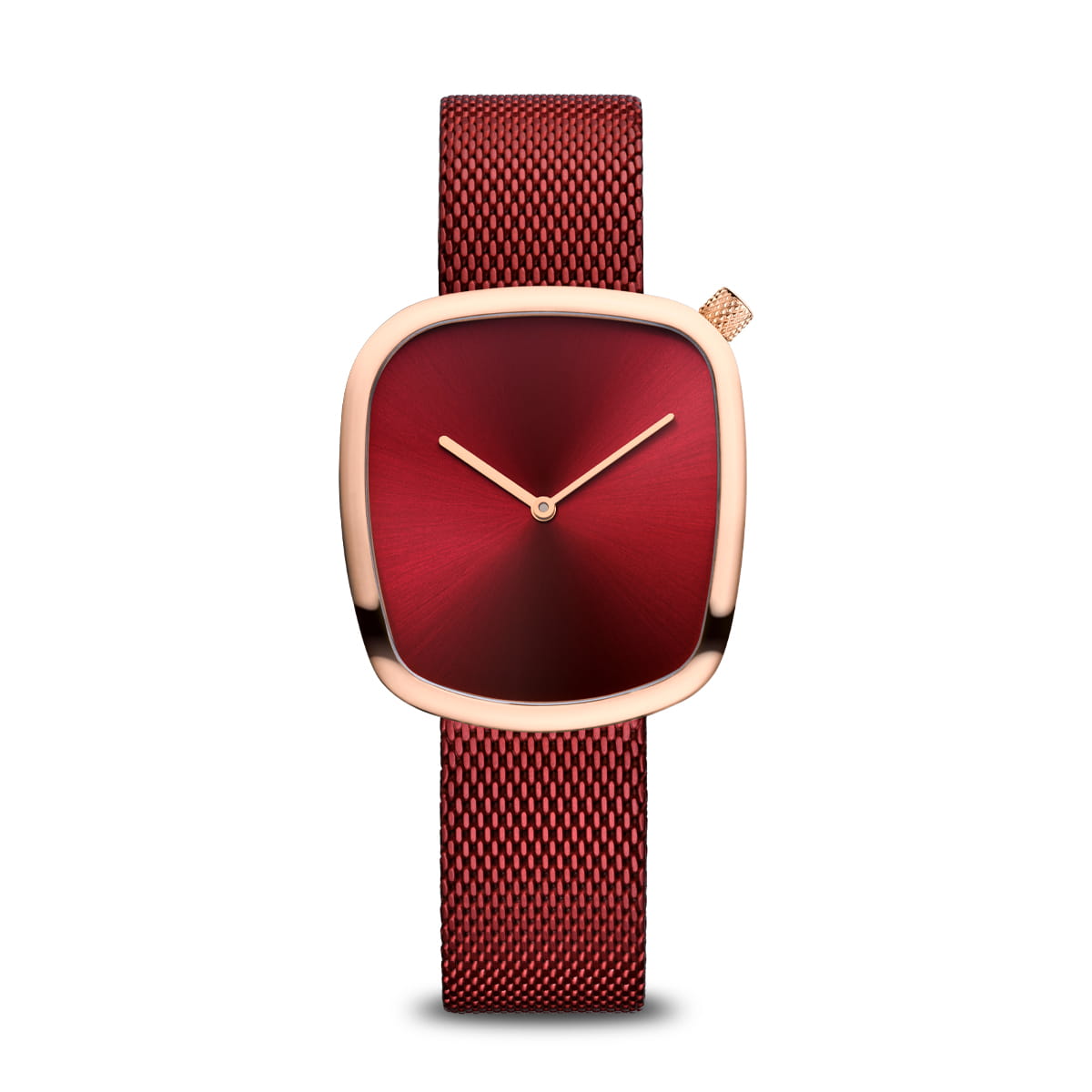 Bering Pebble 18034-363 Damen Armbanduhr Roségold • Saphirglas • Milanaise-Armband