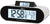 Radio despertador digital con pantalla grande; muestra hora, fecha, temperatura y humedad.