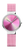 "Reloj de mujer con correa milanesa rosa y esfera redonda rosa, caja delgada"