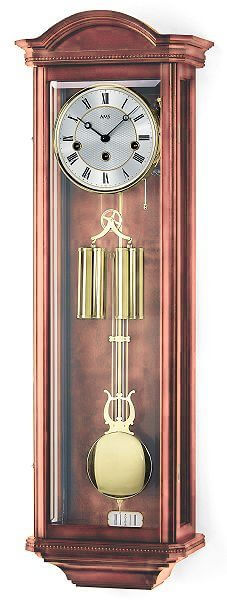 AMS 2672/9 Wanduhr Kirschbaum antik • Westminster-Schlagwerk • 8-Tage-Laufwerk