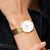 Bering Titanium 19334-334 Damenuhr Gold • Saphirglas • Titan-Gliederarmband, Bild 2