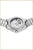 Pulsera de mujer con esfera visible en caja redonda, correa plateada
