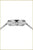 Pulsera de plata para mujer, caja plateada con corona