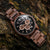 Holzkern Askja Herrenuhr • Naturholz & Marmor • Dual Time Quarzwerk, Bild 9