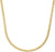 Collar dorado con eslabones de cadena de armadura, brillante