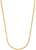 Collar de cadena de armadura dorada, eslabones planos de doble estilo