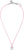Collar de tela con cordón rosa y colgante plateado con corazón