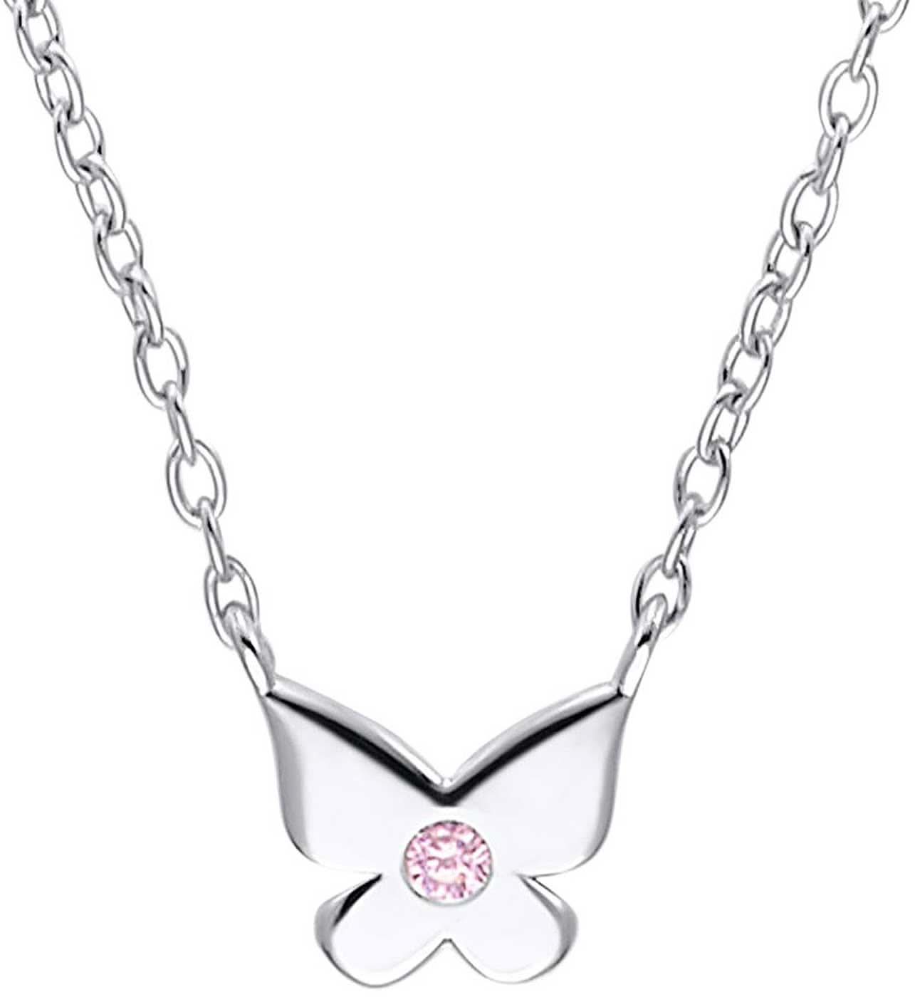 Collar de Princesa Lillifee con colgante de mariposa y pedrería